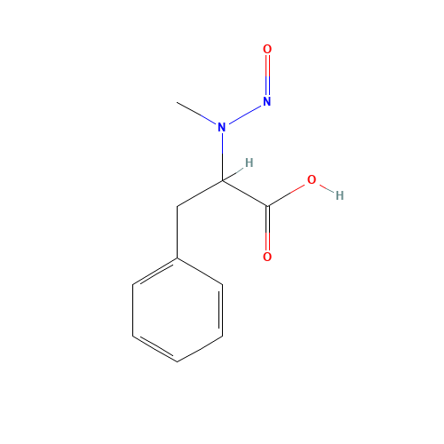 N-Nitroso-N-methyl-DL-phenylalanine (CAS: 41867-08-7) - Chemical Structure and Molecular Formula 