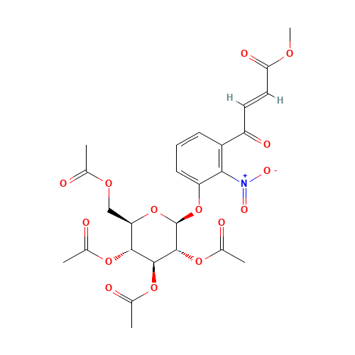 (2E)-4-[2-Nitro-3-[(2,3,4,6-tetra-O-acetyl-b-D-glucopyranosyl)oxy]phenyl]-4-oxo-2-butenoic Acid Methyl Ester (CAS: 224044-68-2) - Related Chemical Product