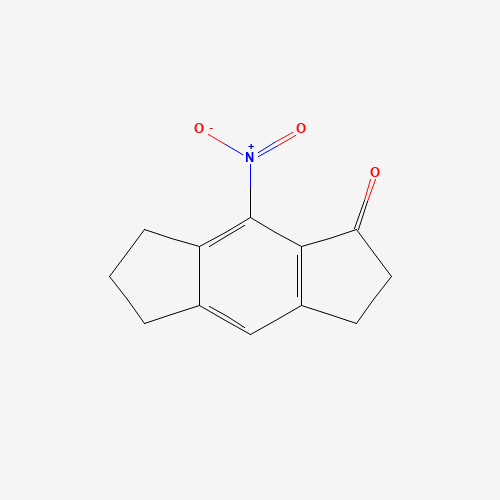 4-Nitro-3,5,6,7-tetrahydro-2H-S-indacen-1-one, Technical Grade ≥85% (CAS: 620592-45-2) - Chemical Structure and Molecular Formula 