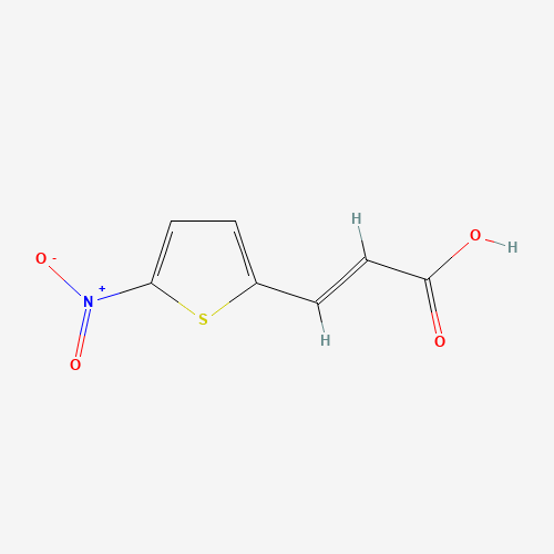 3-(5-Nitro-2-thiophene)acrylic Acid (CAS: 17163-22-3) - Chemical Structure and Molecular Formula 