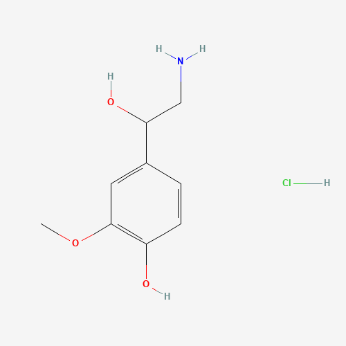 rac Normetanephrine Hydrochloride (CAS: 1011-74-1) - Chemical Structure and Molecular Formula 