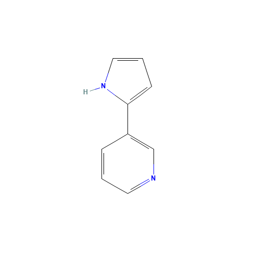 b-Nornicotyrine (CAS: 494-98-4) - Chemical Structure and Molecular Formula 