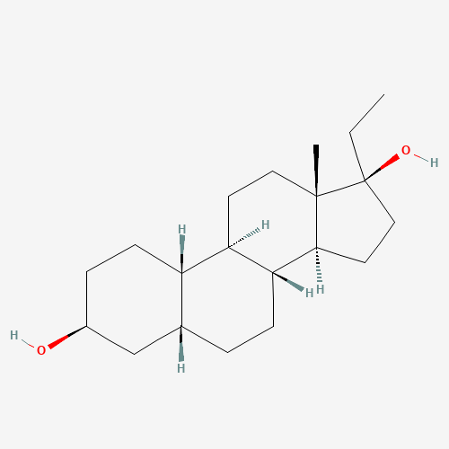 (3b,5b,17a)-19-Norpregnane-3,17-diol (CAS: 31658-51-2) - Chemical Structure and Molecular Formula 