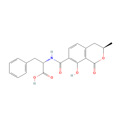 Ochratoxin B (CAS: 4825-86-9) - Chemical Structure and Molecular Formula 