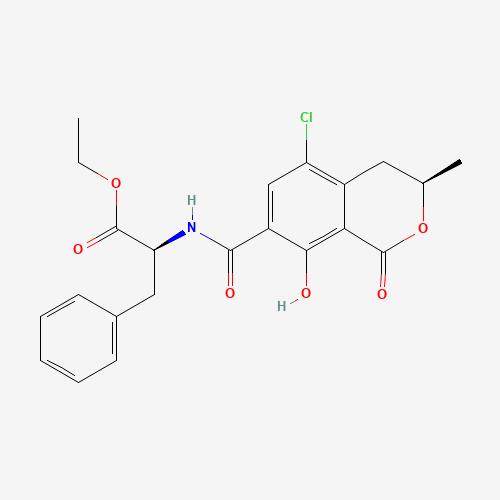 Ochratoxin C (CAS: 4865-85-4) - Chemical Structure and Molecular Formula 