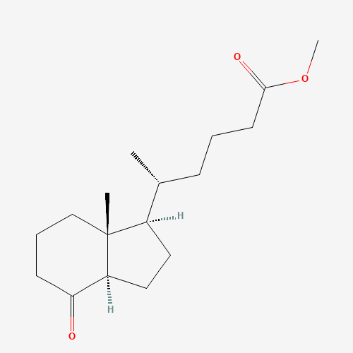 [1R-[1a(R*),3ab,7aa]]-Octahydro-δ,7a-dimethyl-4-oxo-1H-indene-1-pentanoic Acid Methyl Ester (CAS: 135359-41-0) - Chemical Structure and Molecular Formula 