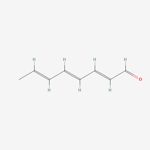 Octa-2,4,6-trienal (CAS: 16326-86-6) - Chemical Structure and Molecular Formula 