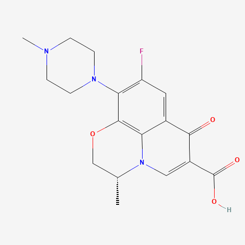 (R)-Ofloxacin (CAS: 100986-86-5) - Chemical Structure and Molecular Formula 