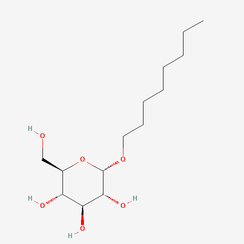 Octyl a-D-Glucopyranoside (CAS: 29781-80-4) - Chemical Structure and Molecular Formula 