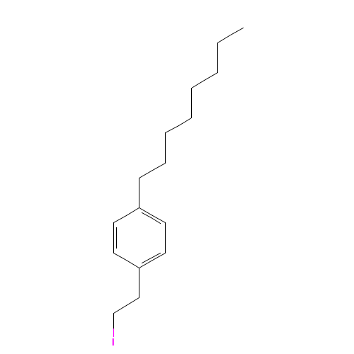 2-(4-Octylphenyl)-1-iodoethane (CAS: 162358-07-8) - Chemical Structure and Molecular Formula 