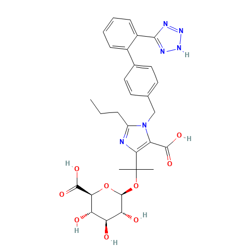 Olmesartan Acid O-b-D-Glucuronide (CAS: 369395-57-3) - Related Chemical Product