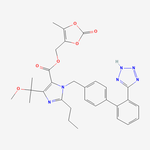 Olmesartan Medoxomil Methyl Ether (CAS: 896419-17-3) - Chemical Structure and Molecular Formula 
