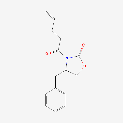 (4R)-3-(1-Oxo-4-penten-1-yl)-4-(phenylmethyl)-2-oxazolidinone (CAS: 155399-10-3) - Chemical Structure and Molecular Formula 