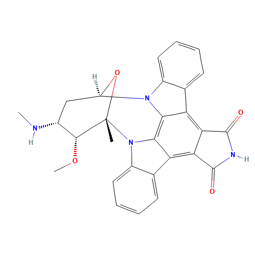 7-Oxo Staurosporine (CAS: 125035-83-8) - Chemical Structure and Molecular Formula 