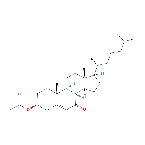7-Oxo Cholesterol 3-Acetate (CAS: 809-51-8) - Chemical Structure and Molecular Formula 