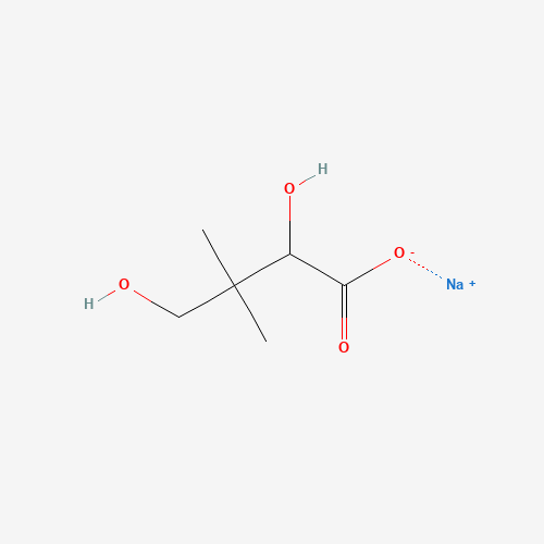 (RS)-Pantoic Acid Sodium Salt (CAS: 1902-01-8) - Chemical Structure and Molecular Formula 