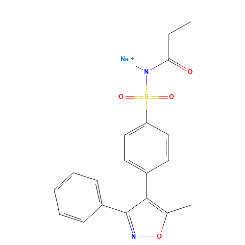 Parecoxib Sodium (CAS: 198470-85-8) - Chemical Structure and Molecular Formula 