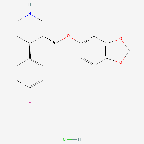 ent-Paroxetine Hydrochloride (CAS: 130855-30-0) - Chemical Structure and Molecular Formula 