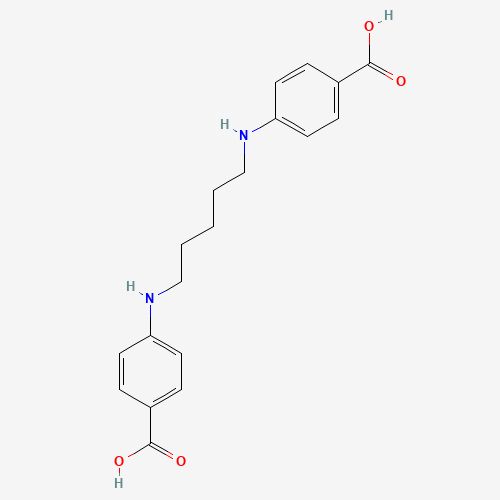 4,4'-(1,5-Pentanediyldiimino)dibenzoic Acid (CAS: 1081849-97-9) - Chemical Structure and Molecular Formula 