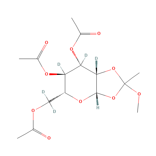 2,3,4,6,6'-Pentadeuterio-3,4,6-ri-O-acetyl-b-D-mannopyranose 1,2-(Methyl Orthoacetate) (CAS: 384342-60-3) - Related Chemical Product
