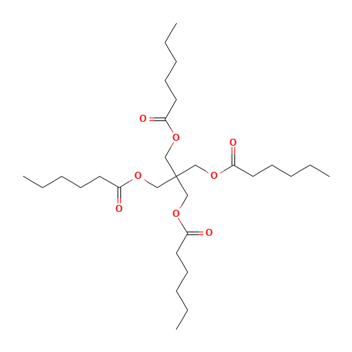 Pentaerythritol Tetrahexanoate (CAS: 7445-47-8) - Chemical Structure and Molecular Formula 