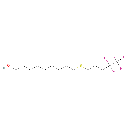 9-[(4,4,5,5,5-Pentafluoropentyl)thio]nonanol (CAS: 511545-94-1) - Related Chemical Product