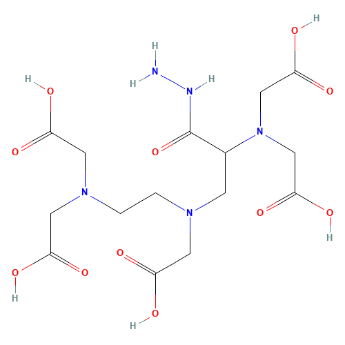 N4,Na,Na,Nε,Nε-[Pentakis(carboxymethyl)]-N4-(carboxymethyl)-2,6-diamino-4-azahexanoic Hydrazide (CAS: 412334-17-9) - Related Chemical Product