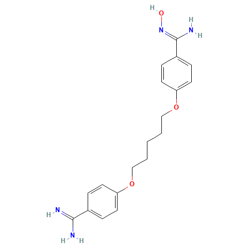 Pentamidine Amidoxime (CAS: 130349-07-4) - Chemical Structure and Molecular Formula 