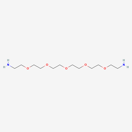 3,6,9,12,15-Pentaoxaheptadecane-1,17-diyl Bis-amine (CAS: 72236-26-1) - Chemical Structure and Molecular Formula 