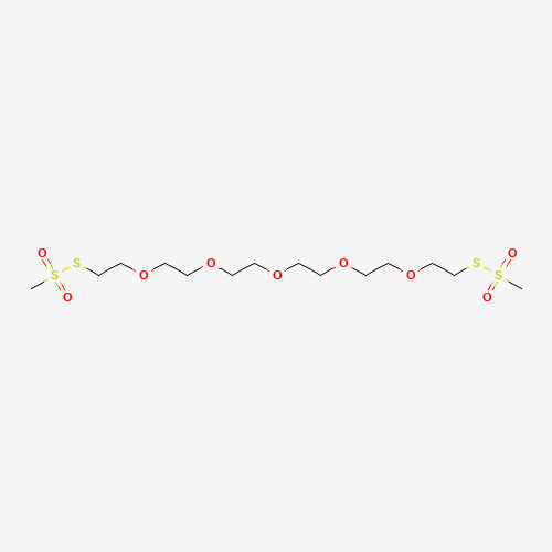 3,6,9,12,15-Pentaoxaheptadecane-1,17-diyl Bis-methanethiosulfonate (CAS: 384342-61-4) - Chemical Structure and Molecular Formula 
