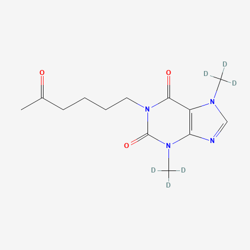 Pentoxifylline-d6 (CAS: 1185878-98-1) - Chemical Structure and Molecular Formula 