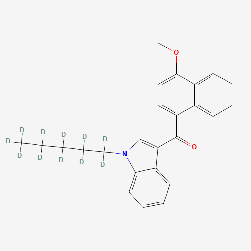 1-(Pentyl-d11)-3-(4-methoxynaphthoyl)indole (CAS: 1346602-60-5) - Chemical Structure and Molecular Formula 