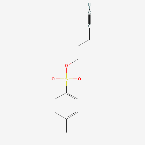 4-Pentynyl p-Tosylate (CAS: 77758-50-0) - Chemical Structure and Molecular Formula 