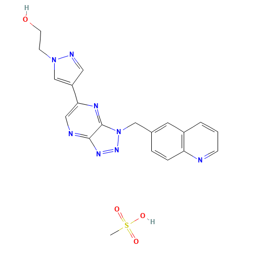 PF 04217903 Mesylate (CAS: 956906-93-7) - Chemical Structure and Molecular Formula 