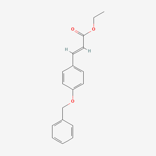 (2E)-3-[4-(Phenylmethoxy)phenyl]-2-propenoic Acid Ethyl Ester (CAS: 104315-07-3) - Chemical Structure and Molecular Formula 