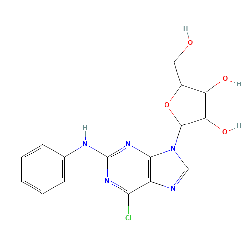 2-Phenylamino-6-chloropurine-9-b-D-riboside (CAS: 117325-41-4) - Related Chemical Product