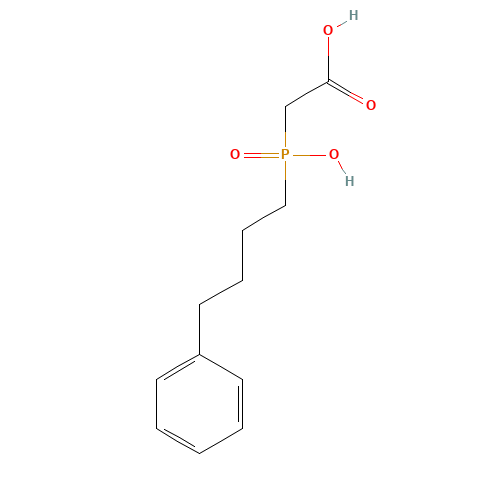4-Phenybutyl 2-Carboxyethylphosphinic Acid (CAS: 83623-61-4) - Chemical Structure and Molecular Formula 