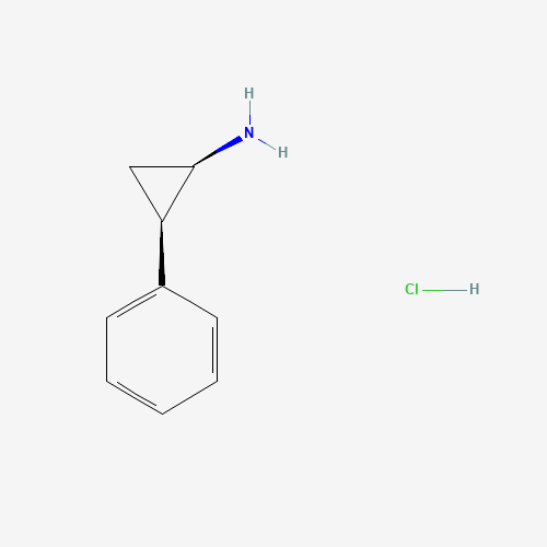 rac cis-2-Phenylcyclopropylamine Hydrochloride (CAS: 54779-58-7) - Chemical Structure and Molecular Formula 