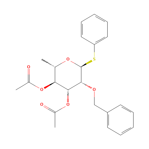 Phenyl 3,4-Di-O-acetyl-a-O-benzyl-1-thio-a-L-rhamnopyranoside (CAS: 849938-20-1) - Related Chemical Product
