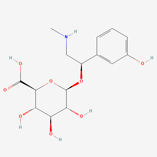 Phenylephrine 2-O-Glucuronide (CAS: 1260611-56-0) - Chemical Structure and Molecular Formula 