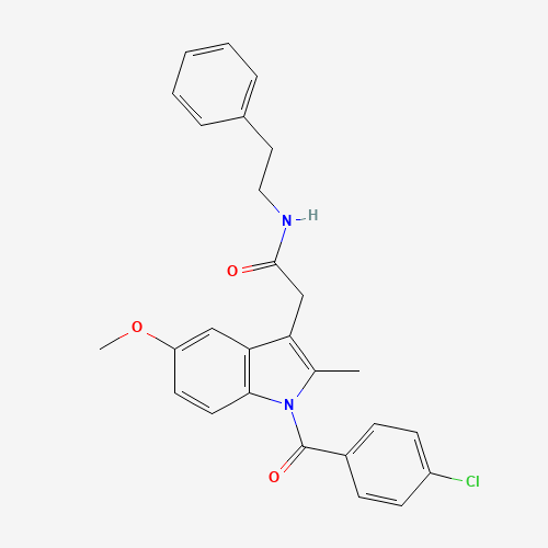 N-(2-Phenylethyl)indomethacin Amide (CAS: 261766-32-9) - Related Chemical Product