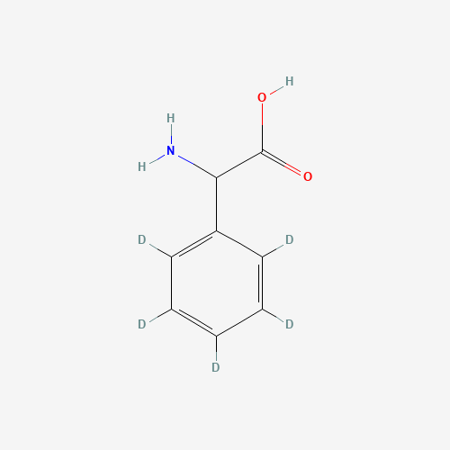 D,L-2-Phenylglycine-d5 (CAS: 358731-96-1) - Chemical Structure and Molecular Formula 