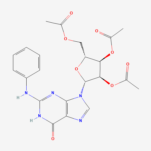 N-Phenyl Guanosine 2',3',5'-Triacetate (CAS: 53296-13-2) - Chemical Structure and Molecular Formula 