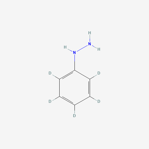 Phenylhydrazine-d5 (CAS: 125687-18-5) - Chemical Structure and Molecular Formula 