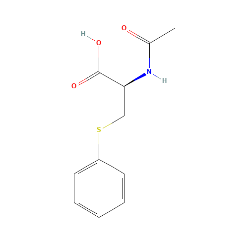S-Phenylmercapturic Acid (CAS: 4775-80-8) - Chemical Structure and Molecular Formula 