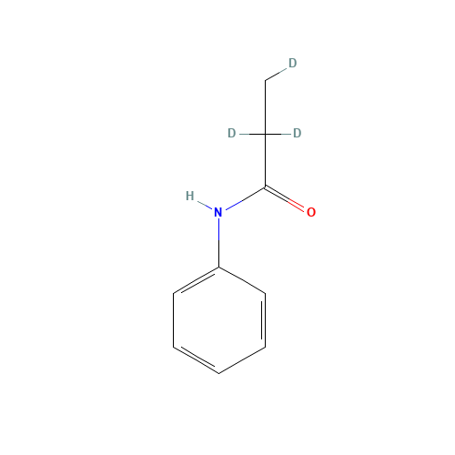N-Phenylpropanamide-d3 (CAS: 1346598-63-7) - Chemical Structure and Molecular Formula 