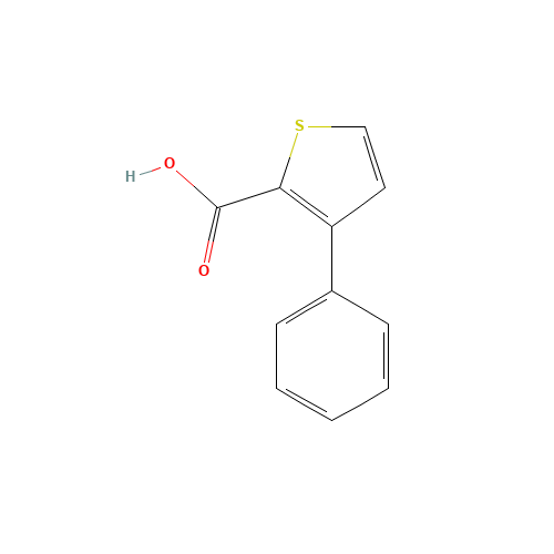 3-Phenylthiophene-2-carboxylic Acid (CAS: 10341-88-5) - Chemical Structure and Molecular Formula 