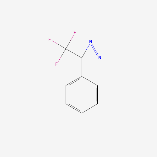 3-Phenyl-3-(trifluoromethyl)diazirine (CAS: 73899-14-6) - Chemical Structure and Molecular Formula 