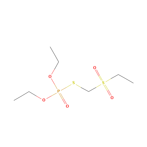 Phorate Oxon Sulfone (CAS: 2588-06-9) - Chemical Structure and Molecular Formula 