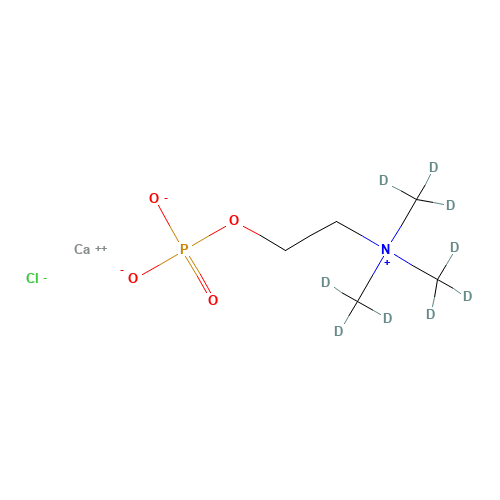 Phosphocholine-d9 Chloride Calcium Salt (CAS: 344299-43-0) - Chemical Structure and Molecular Formula 